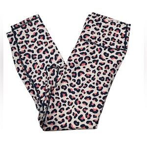 Fabletics animal print leopard athletic leggings small